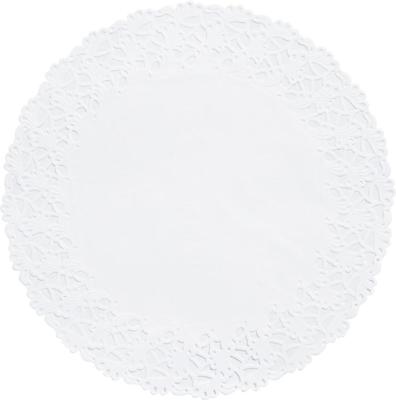 Duni Taartrandenset 6-delig wit Ø36cm