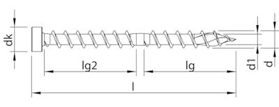 Heco Topix-plus CombiConnect 6,5 x 130 ck T-30 OKD verz; 100 stuks - HC61224