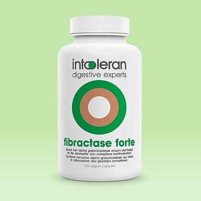 Fibractase 1200 - 108 Capsules | Helpt bij de vertering van Fructanen & Galactanen | Vermindert gasvorming | Complexe koolhydraten | Intoleran Fibractase 1200 - 108 Capsules | Helpt bij de vertering van Fructanen & Galactanen | Vermindert gasvorming | Complexe koolhydraten | Intoleran