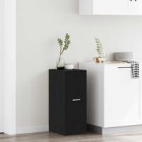 Apothekerskast Zwart eiken 40 x 41 x 77.5 cm Bewerkt hout - thumbnail