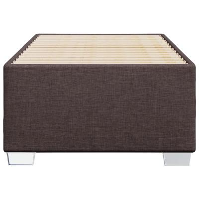 Bedframe zonder matras 100x200 cm stof donkerbruin