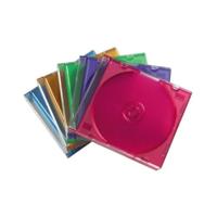 Hama 00051166 CD-hoes slim 1 CD/DVD/Blu-Ray Transparant blauw, Transparant oranje, Transparant violet, Transparant groen, Transparant rood Polystereen 25 - thumbnail