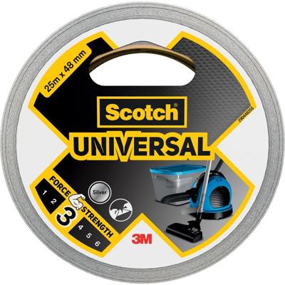 Scotch ducttape Universal, ft 48 mm x 25 m, zilver Scotch ducttape Universal, ft 48 mm x 25 m, zilver