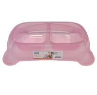 Nobleza Hondenvoerbak dubbel - Roze - Maat L - thumbnail