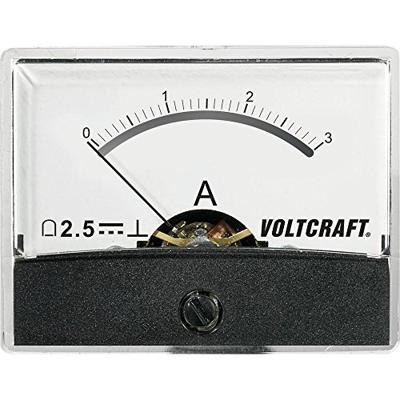 VOLTCRAFT AM-60X46/3A/DC AM-60X46/3A/DC Inbouwmeter AM-60X46/3 A/DC 3 A Draaispoel VOLTCRAFT AM-60X46/3A/DC AM-60X46/3A/DC Inbouwmeter AM-60X46/3 A/DC 3 A Draaispoel