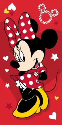 Minnie Mouse strandlaken Rood 70 x 140 cm Minnie Mouse strandlaken Rood 70 x 140 cm