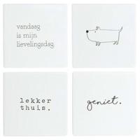 Onderzetters Wandtegels 10 X 10 Cm Set Van 4 - thumbnail