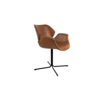 Zuiver Eetkamerstoel 'Nikki' PU leder - thumbnail