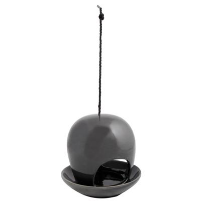 Vogelvoederhuis keramiek grijs / Esschert Design