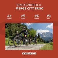 CONTEC handvatten "merge city ergo" ct grips merge city ergo 140mm, black - thumbnail