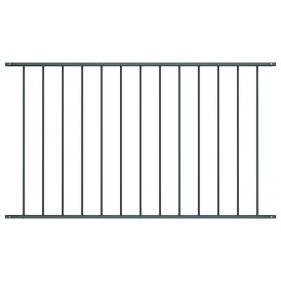 VidaXL Hekpaneel 1,7x0,75 m gepoedercoat staal antraciet