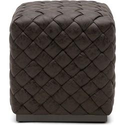 Rivièra Maison Hocker 'Room 48' 40 x 40cm, Pellini, kleur Espresso