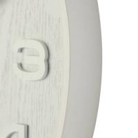 NeXtime klok 3096wi wood wood medium, ø35.5 cm,wall, white - thumbnail