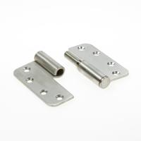 BSW kogelstiftpaumelle - RD BB 807 STD - 89x89x3 mm - afgerond - draairichting 1 - DIN Links - mat RVS - thumbnail