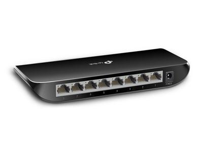 TP-Link 8-poorts Desktop Gigabit Switch, 8 10/100 / 1000M RJ45-poorten, plastic behuizing (TL-SG1008D) TP-Link 8-poorts Desktop Gigabit Switch, 8 10/100 / 1000M RJ45-poorten, plastic behuizing (TL-SG1008D)