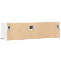 Tv-wandmeubel met LED-verlichting 140x31x38 cm wit - thumbnail