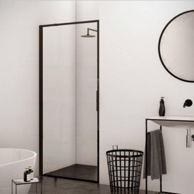 BWS Nisdeur Recta 100x200 cm 8 mm NANO Glas Mat Zwart Profiel BWS Nisdeur Recta 100x200 cm 8 mm NANO Glas Mat Zwart Profiel