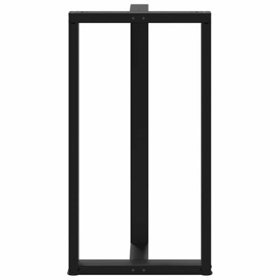 Bartafelpoten 2 st T-vormig 60x35x(111-112) cm staal zwart - thumbnail