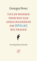 Tips en wenken voor wie zijn afdelingschef om opslag wil vragen - Georges Perec - ebook - thumbnail