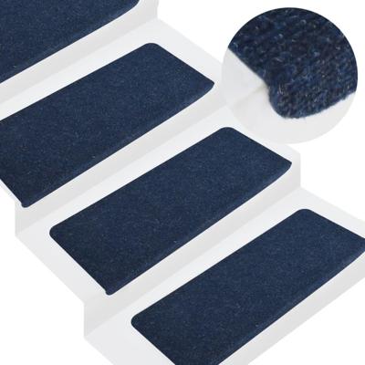 VidaXL Trapmatten zelfklevend 15 st 65x24,5x3,5 cm blauw VidaXL Trapmatten zelfklevend 15 st 65x24,5x3,5 cm blauw