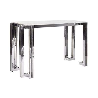 Wandtafel DKD Home Decor Kristal Zilverkleurig Staal Wit 120 x 45 x 78 cm