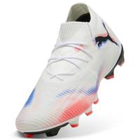 PUMA Future 8 Match Gras / Kunstgras Voetbalschoenen (MG) Wit Felrood Blauw - thumbnail