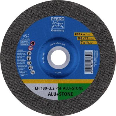 PFERD TOOLS EH 180-3,2 PSF ALU+STONE 61823222 Doorslijpschijf gebogen 180 mm 25 stuk(s) Aluminium, Non-ferrometaal, Titanium, Titaniumlegering, Gietijzer, PFERD TOOLS EH 180-3,2 PSF ALU+STONE 61823222 Doorslijpschijf gebogen 180 mm 25 stuk(s) Aluminium, Non-ferrometaal, Titanium, Titaniumlegering, Gietijzer,