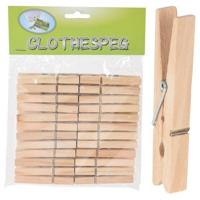 Houten Wasknijpers 24 Stuks - thumbnail