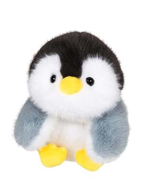 Pluche knuffelpinguïn Floppy Choopy - GIPSY TOYS - 22 cm - Zwart / Wit / Grijs