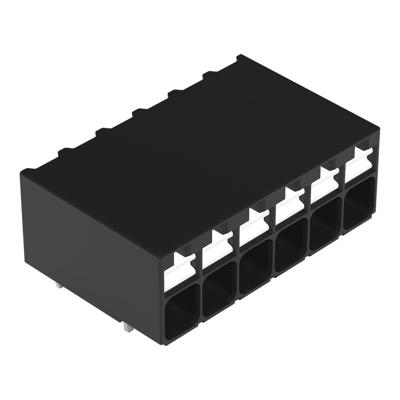 WAGO 2086-1206/300-000 Printklem 1.50 mm² Aantal polen 6 Zwart 1 stuk(s)