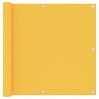 VidaXL Balkonscherm 90x400 cm oxford stof geel - thumbnail