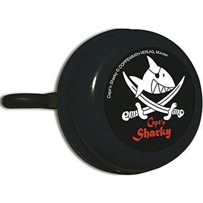 BIKE FASHION kinder fietsbel bell capt&apos;n sharky black