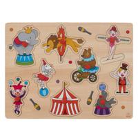 Engelhart Houten knoppuzzel circus 30x23cm - thumbnail