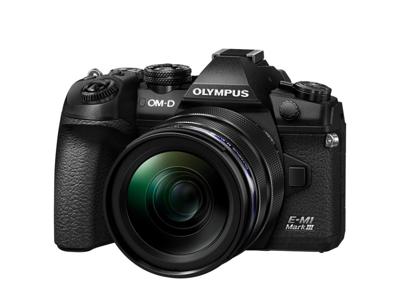 Olympus Om-D E-M1 Mark Iii Micro Four Thirds Systeemcamera Kit Incl MZuiko Digital Ed 12-40 mm F28 Pro Lens, 20 Mp Sensor, 5-Assige Beeldstabilisatie, 4K Video, Wifi, Bluetooth, Zwart