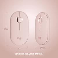Logitech MK470 Slim Combo toetsenbord Inclusief muis RF Draadloos QWERTY US International Roze - thumbnail