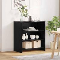 Dressoir Zwart 70 x 41 x 75 cm Bewerkt hout - thumbnail