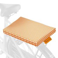 Fietskussen Orange Checkmate - thumbnail