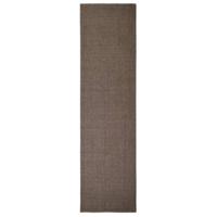 VidaXL Vloerkleed 66x250 cm natuurlijk sisal bruin - thumbnail