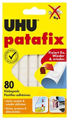 UHU patafix kleefpads Wit Inhoud: 80 stuk(s) UHU patafix kleefpads Wit Inhoud: 80 stuk(s)