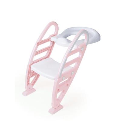 Dolu roze toilettrainer met trapje 7250