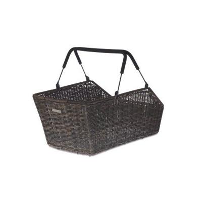 Basil cento rattan look multi system - fietsmand - achterop - bruin Basil cento rattan look multi system - fietsmand - achterop - bruin