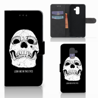 Telefoonhoesje met Naam Samsung Galaxy A6 Plus 2018 Skull Eyes - thumbnail