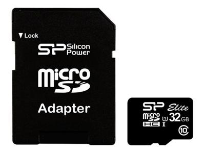 Silicon Power MicroSDHC Card Elite class 10 UHS-I U1 32GB incl. adapter