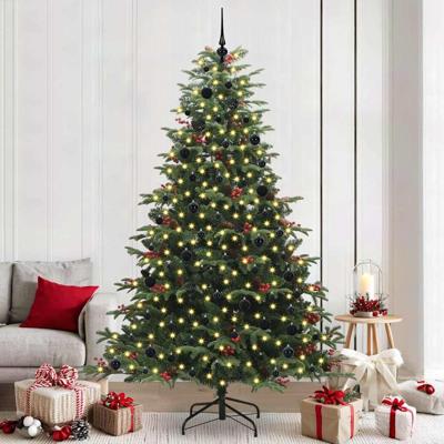 VidaXL Kunstkerstboom groen 240 cm pvc en metaal en plastic