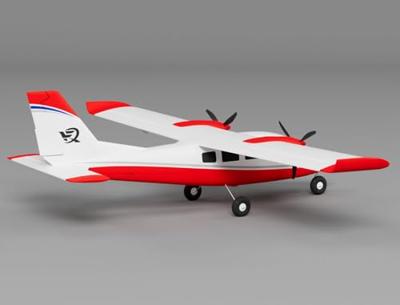 XFLY P68 Twin 850MM Wingspan ARTF - Rood