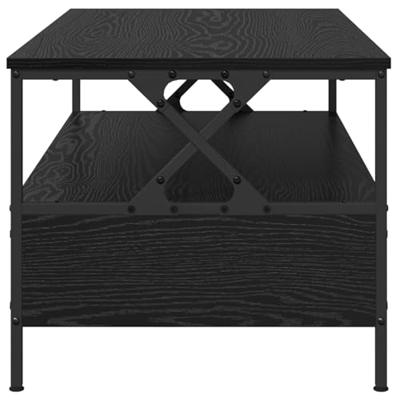 Salontafel Zwart eiken 100 x 51 x 45 cm Bewerkt hout