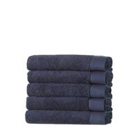 wehkamp home handdoek hotelkwaliteit (set van 5) (50 x 100 cm) Marine blauw - thumbnail