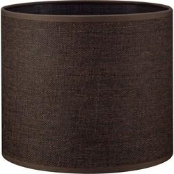 Lampenkap cilinder | rond | canvas | stoffen lampenkap | cilinderkap | Ø20cm H17cm | kastanje | bruin Lampenkap cilinder | rond | canvas | stoffen lampenkap | cilinderkap | Ø20cm H17cm | kastanje | bruin