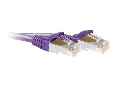 ACT Paarse 1,5 meter LSZH SFTP CAT6A patchkabel snagless met RJ45 connectoren