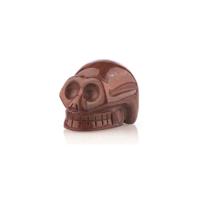 Kristallen Schedel Jaspis Rood - 45 mm - thumbnail